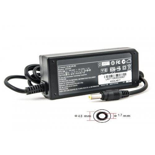 Блок питания для ноутбука PowerPlant Asus 9.5V 2.5A 24W 4.8x1.7mm (AS24J4817) Black купить в Украине | Telemart фото
