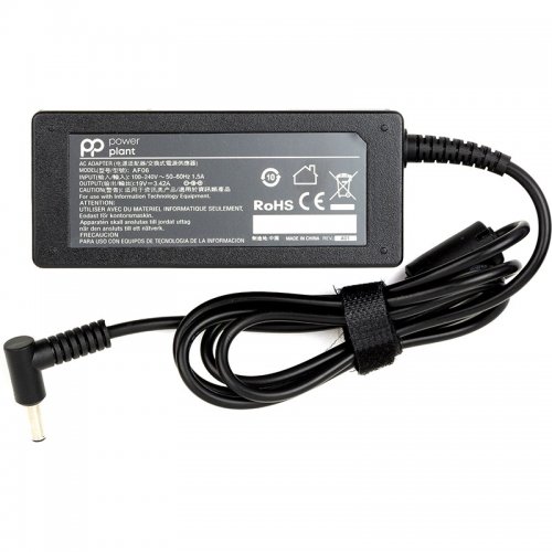 Блок питания для ноутбука PowerPlant Asus 19V 3.42A 65W 4.5x3.0mm (AS65F4530) Black купить в Украине | Telemart фото