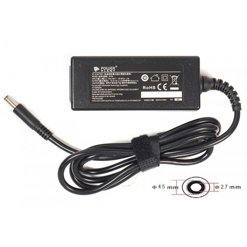 Блок питания для ноутбука PowerPlant Dell 19.5V 2.31A 45W 4.5x3.0mm (DE45G4527) Black купить в Украине | Telemart фото