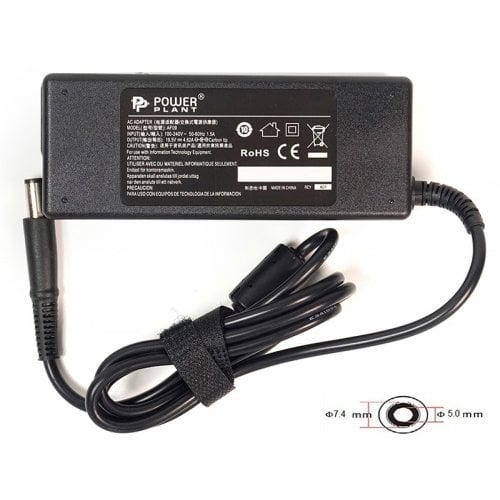 Блок питания для ноутбука PowerPlant Dell 19.5V 4.62A 90W 7.4x5.0mm (DE90G7450) Black купить в Украине | Telemart фото