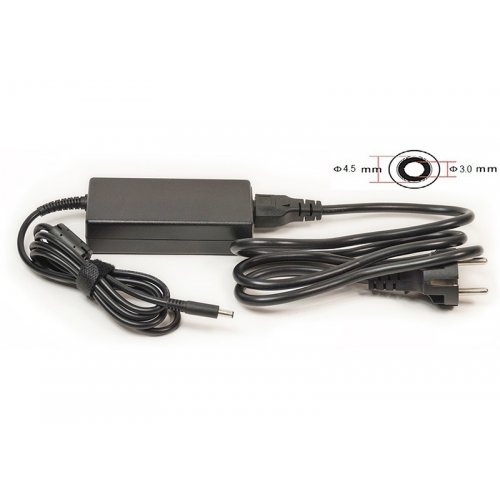 Блок питания для ноутбука PowerPlant Dell 19.5V 3.34A 65W 4.5x3.0mm (DL65G4530) Black купить в Украине | Telemart фото