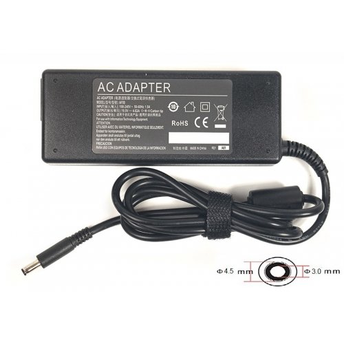 Блок питания для ноутбука PowerPlant Dell 19.5V 4.62A 90W 4.5x3.0mm (DL90G4530) Black купить в Украине | Telemart фото