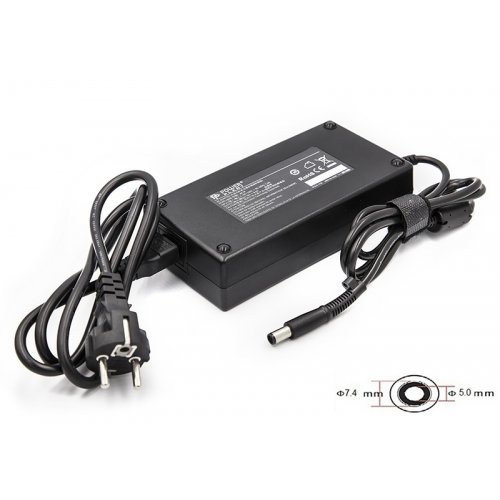 Блок питания для ноутбука PowerPlant HP 19V 9.5A 180W 7.4x5.0mm (HP180F7450) Black купить в Украине | Telemart фото