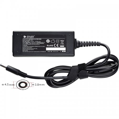 Блок питания для ноутбука PowerPlant HP 19.5V 2.31A 45W 4.5x3.0mm (HP45G4530) Black купить в Украине | Telemart фото