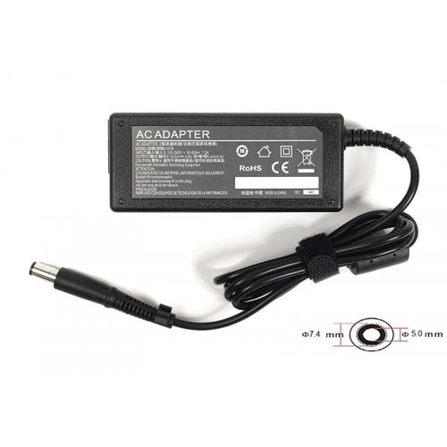 Блок питания для ноутбука PowerPlant HP 18.5V 3.5A 65W 7.4x5.0mm (HP65E7450) Black купить в Украине | Telemart фото
