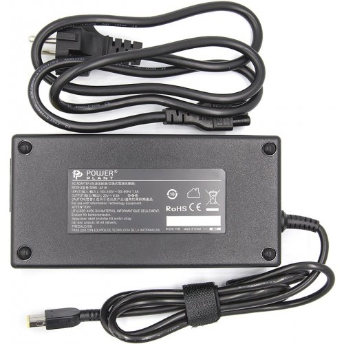 Блок питания для ноутбука PowerPlant Lenovo 20V 8.5A 170W Slim Tip (IB170HUSB) Black купить в Украине | Telemart фото