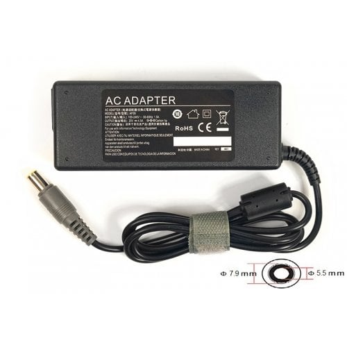 Блок питания для ноутбука PowerPlant Lenovo 20V 4.5A 90W 7.9x5.5mm (IB90H7955) Black купить в Украине | Telemart фото