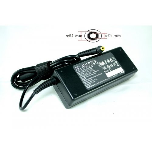 Блок питания для ноутбука PowerPlant Lenovo 20V 4.5A 90W 5.5x2.5mm (LS90H5525) Black купить в Украине | Telemart фото