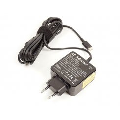 Універсальний блок живлення для ноутбука PowerPlant 5-20V 3A 45W USB Type-C (NA700059) Black