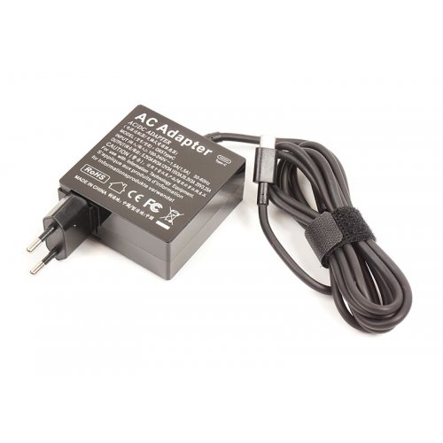 Універсальний блок живлення для ноутбука PowerPlant 5-20V 3.25A 65W USB Type-C (NA700066) Black купити в Україні | Telemart фото