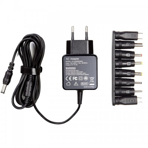 Універсальний блок живлення PowerPlant Q15 5V 3A 15W (NA700219) Black купити в Україні | Telemart фото