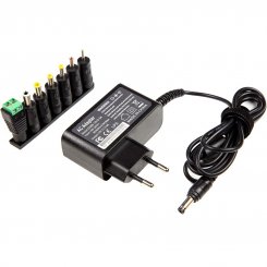 Универсальный блок питания PowerPlant Q36 12V 2.5A 30W (NA700226) Black