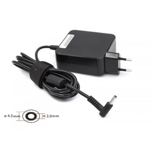 Блок живлення для ноутбука PowerPlant HP 19.5V 3.33A 65W 4.5x3.0mm Wall Mount (WM-HP65G4530) Black купити в Україні | Telemart фото