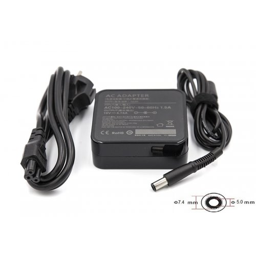 Блок живлення для ноутбука PowerPlant HP 19V 4.74A 90W 7.4x5.0mm Wall Mount (WM-HP90F7450) Black купити в Україні | Telemart фото