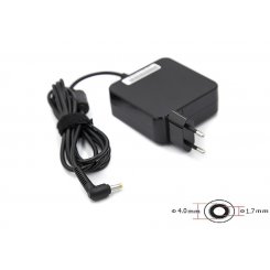 Блок живлення для ноутбука PowerPlant Lenovo 20V 3.25A 65W 4.0x1.7mm Wall Mount (WM-IB65H4017) Black
