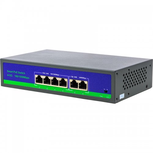 PoE комутатор PowerPlant POE0420L купити в Україні | Telemart фото