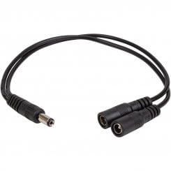 Кабель-разветвитель PowerPlant DC 5.5x2.1mm to 2x DC 5.5x2.1mm (CA914890) Black