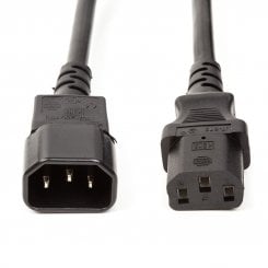 Кабель питания PowerPlant C13 to C14 3m (CC360376) Black