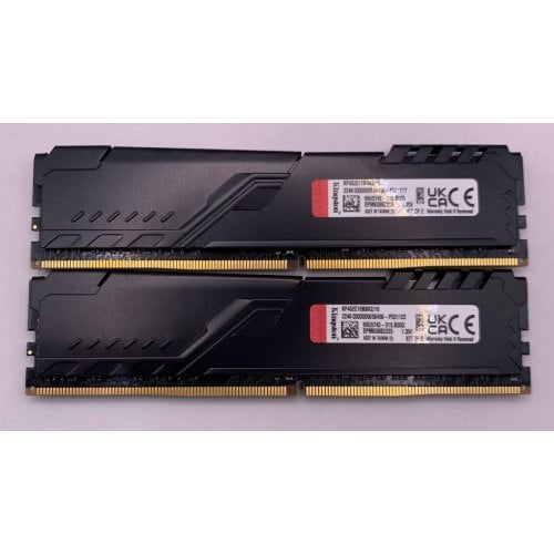 Озп Kingston DDR4 16GB (2x8GB) 3200Mhz FURY Beast Black (KF432C16BBK2/16) (Відновлено продавцем, 924920) купити в Україні | Telemart фото