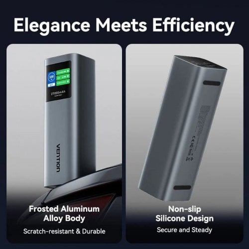 Уцінка powerbank Vention 27000mAh 140W (FKEH0) Gray (Розкрита упаковка, 924926) купити в Україні | Telemart фото
