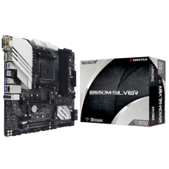 Материнська плата Biostar Racing B550M-SILVER Ver. 5.x (sAM4, AMD B550) (Відновлено продавцем, 924941)