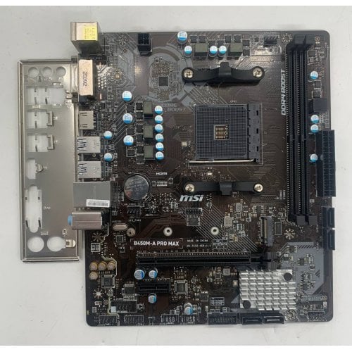 Материнська плата MSI B450M-A PRO MAX (sAM4, AMD B450) (Відновлено продавцем, 924950) купити в Україні | Telemart фото