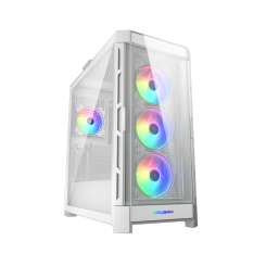 Уценка корпус Cougar Duoface Pro RGB Tempered Glass без БП White (Вскрытая упаковка, 925076)