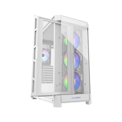 Уценка корпус Cougar Duoface Pro RGB Tempered Glass без БП White (Вскрытая упаковка, 925076) купить в Украине | Telemart фото