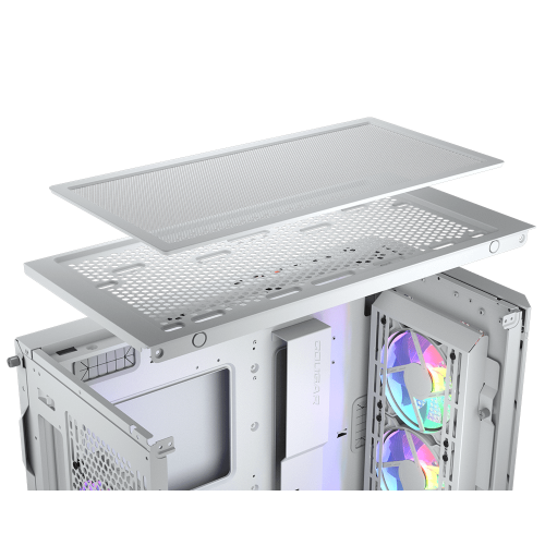 Уценка корпус Cougar Duoface Pro RGB Tempered Glass без БП White (Вскрытая упаковка, 925076) купить в Украине | Telemart фото
