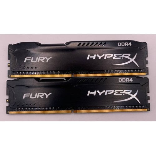 Озу Kingston DDR4 16GB (2x8GB) 3200Mhz HyperX Fury Black (HX432C18FB2K2/16) (Восстановлено продавцом, 925118) купить в Украине | Telemart фото