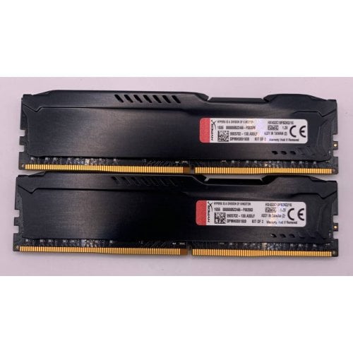 Озу Kingston DDR4 16GB (2x8GB) 3200Mhz HyperX Fury Black (HX432C18FB2K2/16) (Восстановлено продавцом, 925118) купить в Украине | Telemart фото