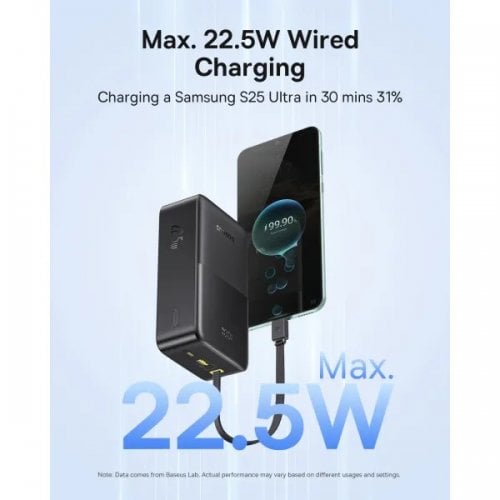 Powerbank Baseus EnerFill FC51 Bipow 2 Pro 30000mAh 22.5W (E0028100) Black купити в Україні | Telemart фото