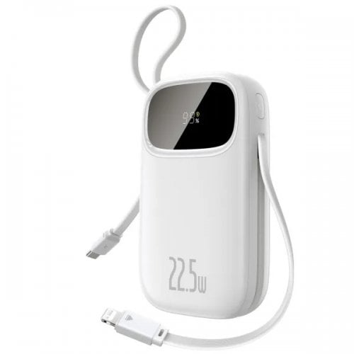 Powerbank Baseus EnerFill FC31 Qpow 3 Dual-Cable 20000mAh 22.5W (P10082107213-00) White купить в Украине | Telemart фото