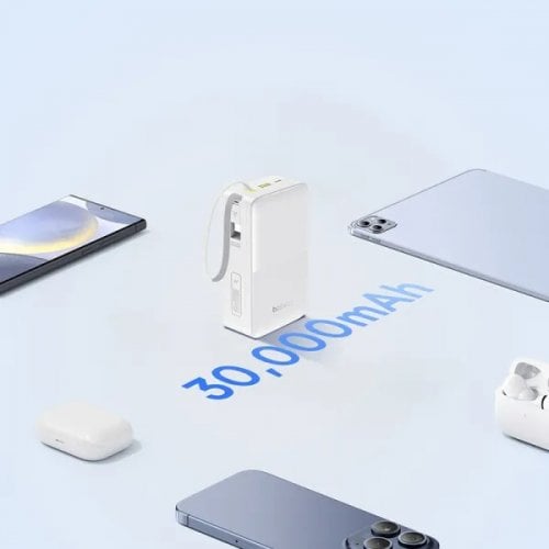 Powerbank Baseus EnerFill FC51 Bipow 2 Pro 30000mAh 22.5W (E0028101) White купити в Україні | Telemart фото