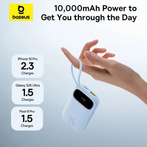 Powerbank Baseus EnerFill FC31 Qpow 3 Dual-Cable 20000mAh 22.5W (P10082107313-00) Blue купить в Украине | Telemart фото