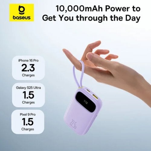 Powerbank Baseus EnerFill FC31 Qpow 3 Dual-Cable 20000mAh 22.5W (P10082107513-00) Purple купить в Украине | Telemart фото