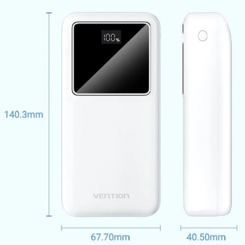 Powerbank Vention 30000mAh 22.5W (FHMW0) White купить в Украине | Telemart фото