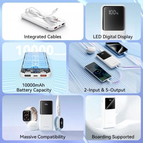 Powerbank Vention 10000mAh 22.5W (FHOW0) White купить в Украине | Telemart фото