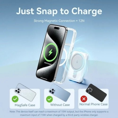Powerbank Vention Magnetic Wireless 5000mAh 20W (FHSL0) Blue купить в Украине | Telemart фото