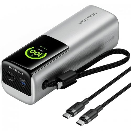 Powerbank Vention PowerHive 20000mAh 165W (FKFI0) Silver купить в Украине | Telemart фото