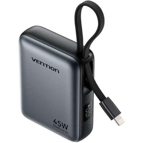 Powerbank Vention Dash 10000mAh 45W (FKMH0) Gray купить в Украине | Telemart фото