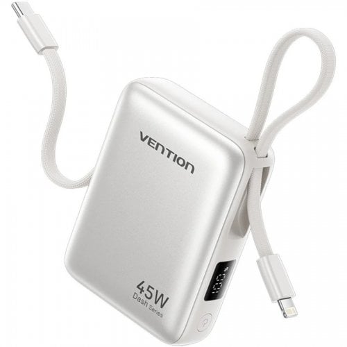 Powerbank Vention Dash 10000mAh 45W (FKMN0) Beige купить в Украине | Telemart фото