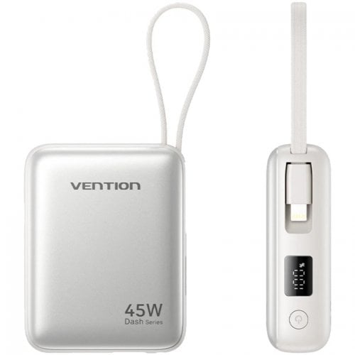 Powerbank Vention Dash 10000mAh 45W (FKMN0) Beige купить в Украине | Telemart фото