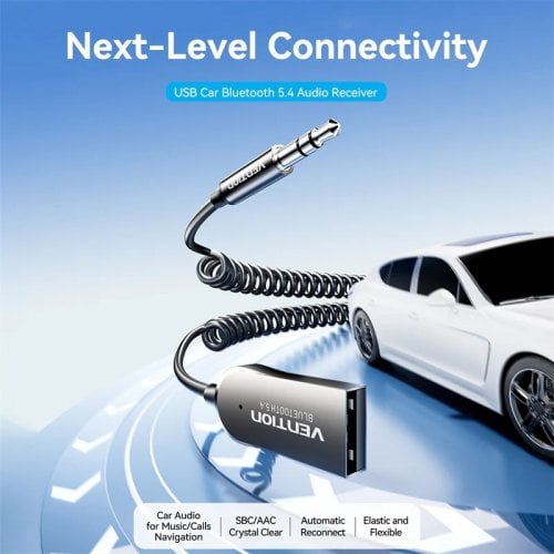 Bluetooth-ресивер Vention Bluetooth 5.4 AUX TRS 3.5mm (NAIHG) Grey купити в Україні | Telemart фото