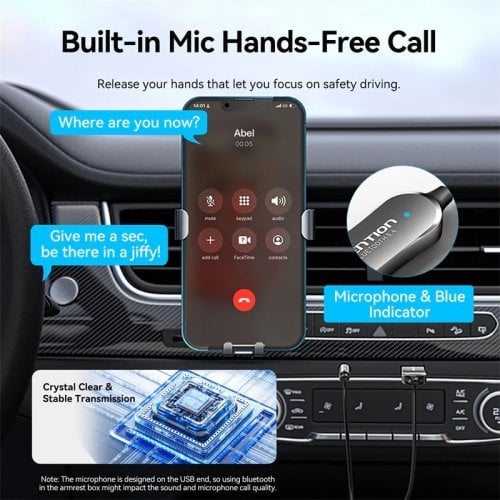 Bluetooth-ресивер Vention Bluetooth 5.4 AUX TRS 3.5mm (NAIHG) Grey купити в Україні | Telemart фото
