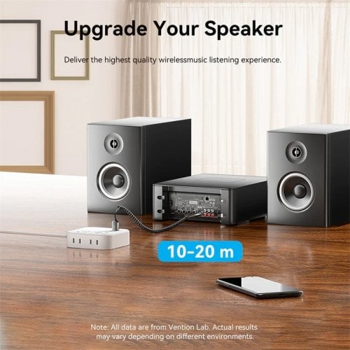 Bluetooth-ресивер Vention Bluetooth 5.4 AUX TRS 3.5mm (NAIHG) Grey купити в Україні | Telemart фото