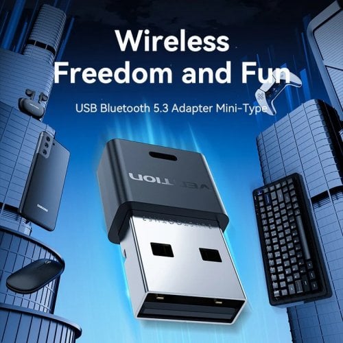 Bluetooth адаптер Vention USB Bluetooth 5.3 (NAHB0) Black купити в Україні | Telemart фото