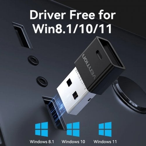 Bluetooth адаптер Vention USB Bluetooth 5.3 (NAHB0) Black купити в Україні | Telemart фото