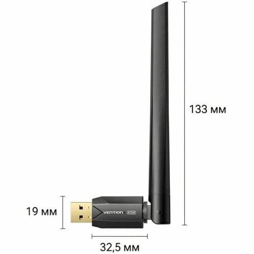 Bluetooth адаптер Vention USB Bluetooth 6.0 (NAMB0) Black купити в Україні | Telemart фото