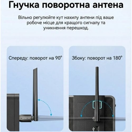 Bluetooth адаптер Vention USB Bluetooth 6.0 (NAMB0) Black купити в Україні | Telemart фото